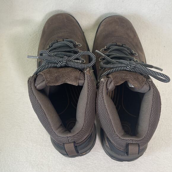 Timberland Flume Mid LC Women’s 8m Brown Hiking Ankle Leather Boots- EUC! - Picture 4 of 7